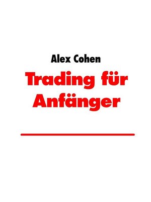 cover image of Trading für Anfänger